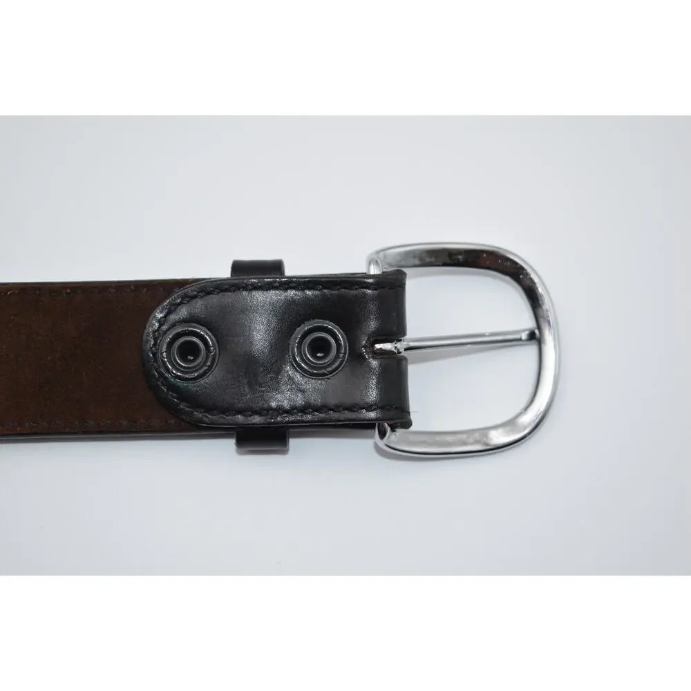 Galco CSB7-40B CSB7 Cop Series Black Leather Belt Nickel Buckle Suede Lined